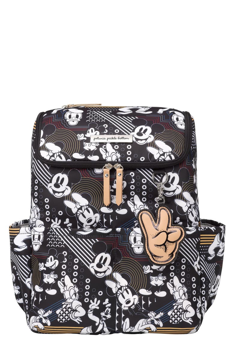 x Disney Mickey & Friends Method Diaper Backpack, Main, color, BLACK