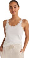 Haven Well Within Organic Cotton Rib Knit Lace Tank