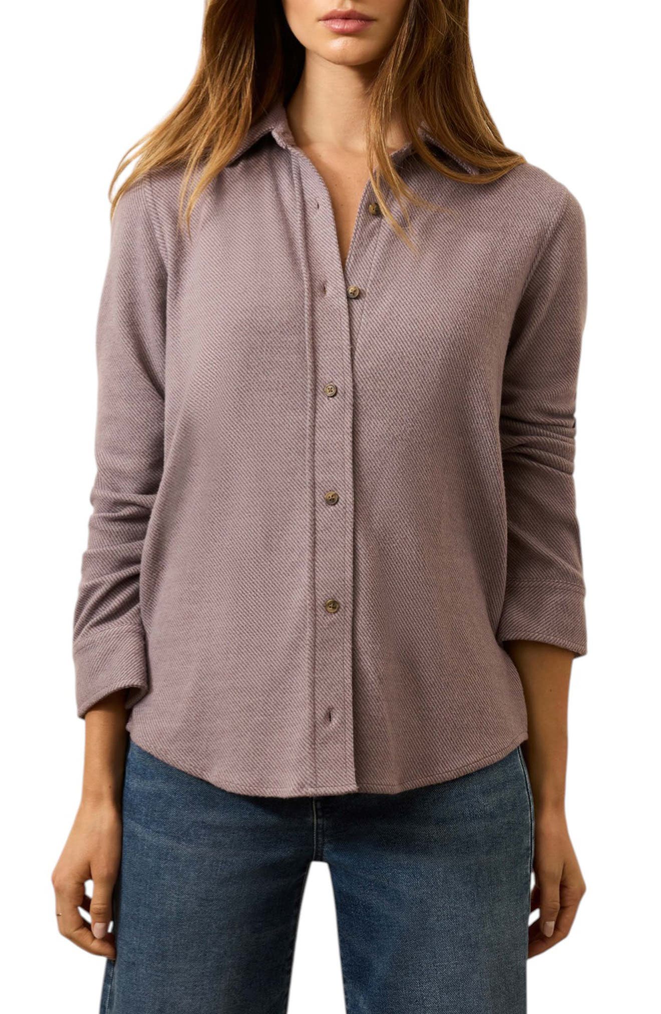 Faherty Legend Sweater Knit Plaid Button-Up Shirt