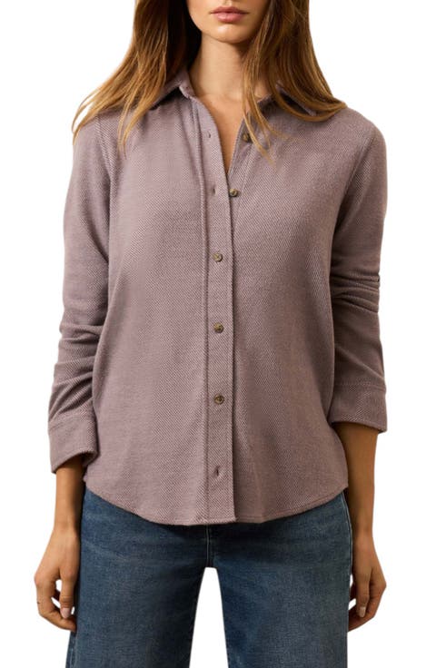 Legend Sweater Knit Plaid Button-Up Shirt