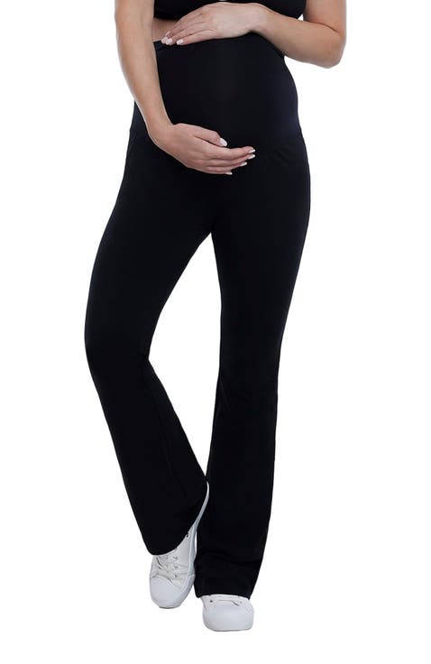 Secret Fit Over the Belly Full Length Flare Leggings