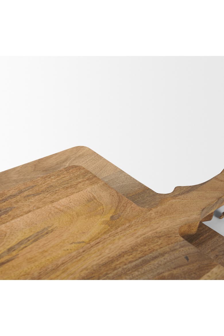 Khana Natural Solid Wood Square Serving Boards, Alternate, color, Brown