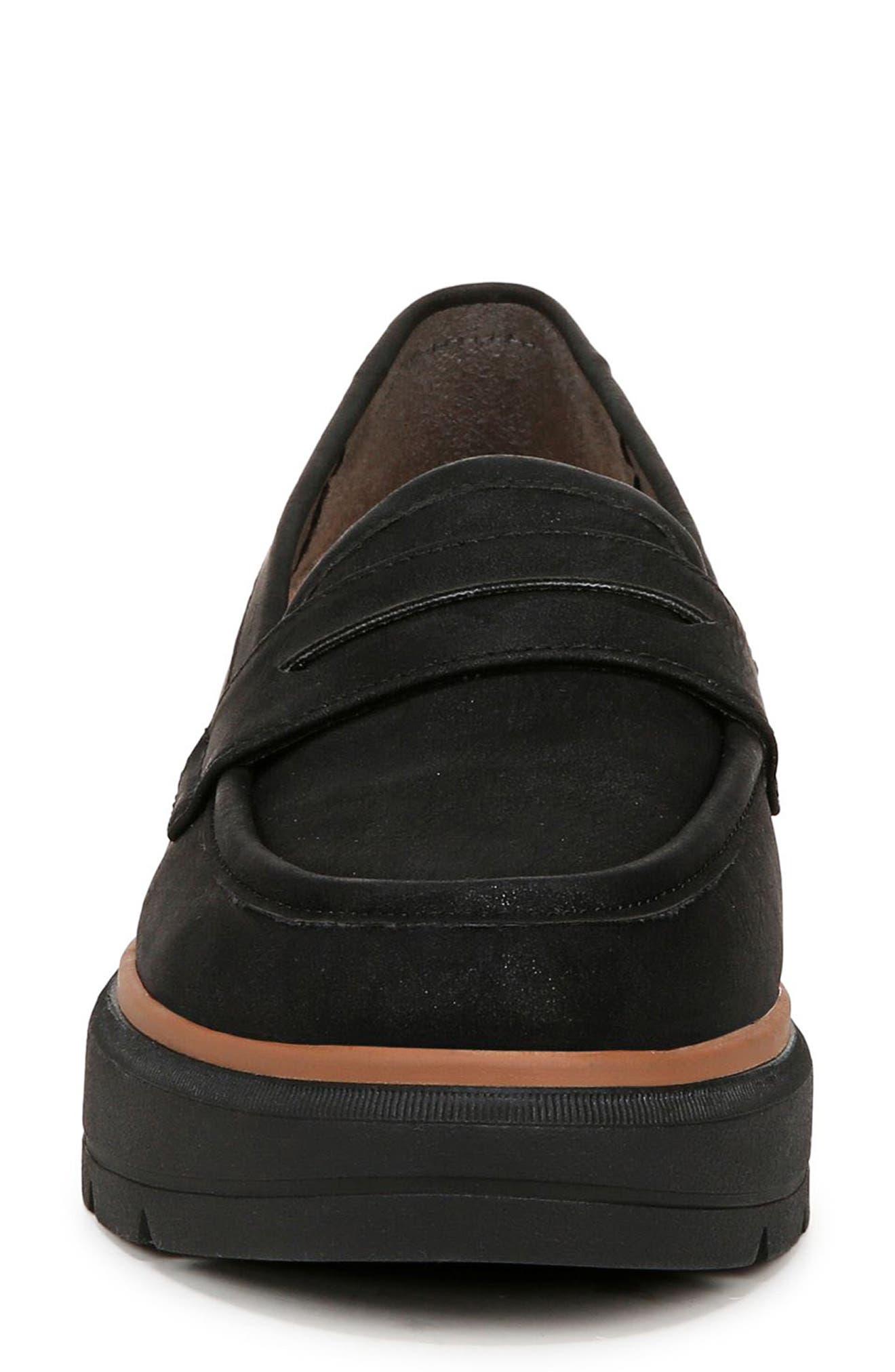 Dr. Scholl's Nice Day Max Wedge Platform Penny Loafer, Alternate, color, Black