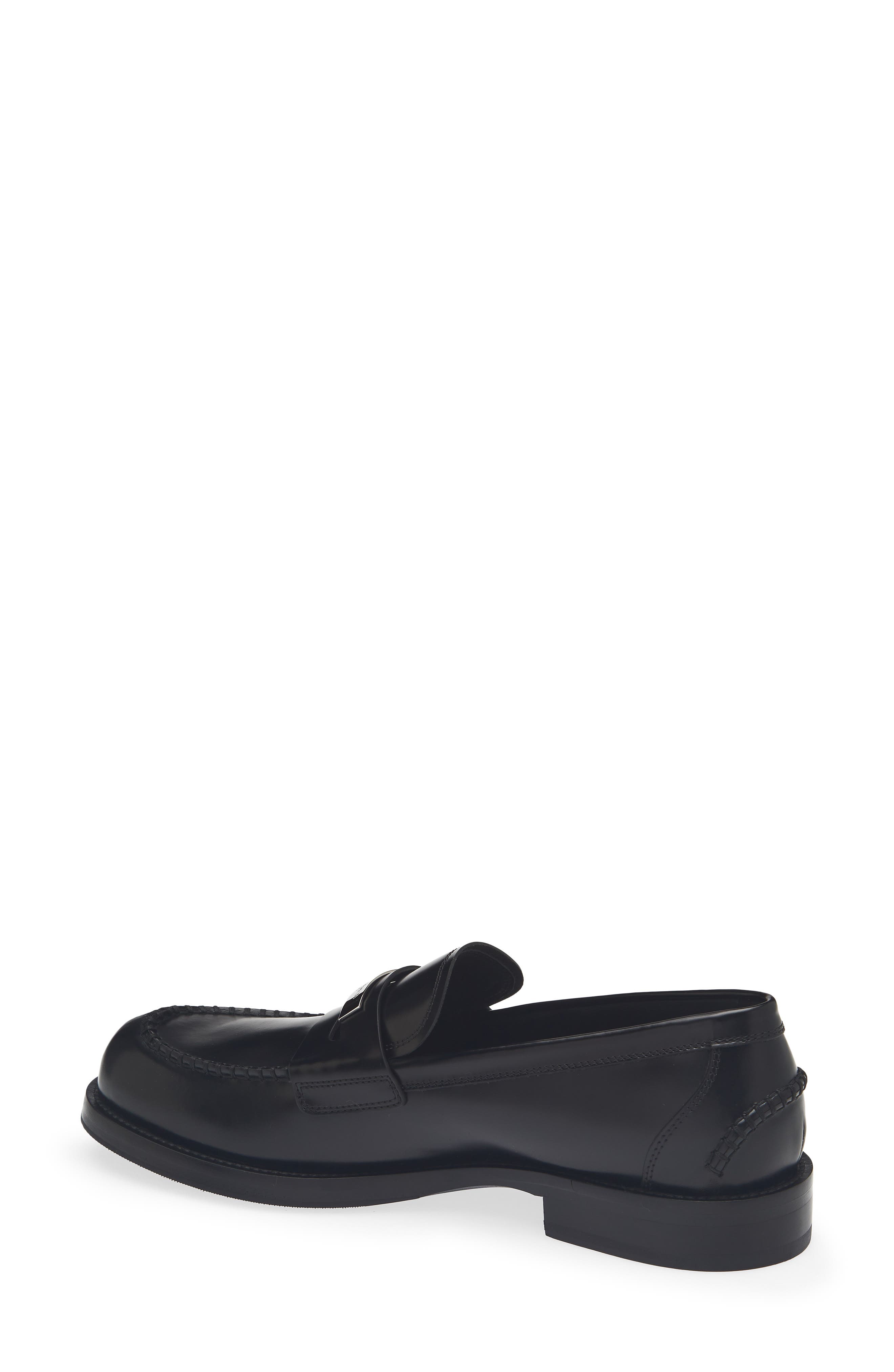 Leather Loafer, Alternate, color, NERO