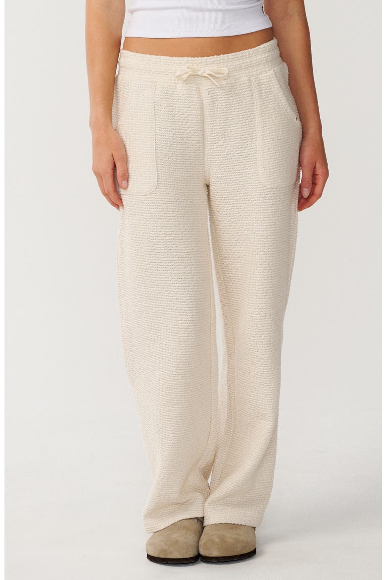 Cala Nights Textured Wide Leg Pants, Alternate, color, NATURAL