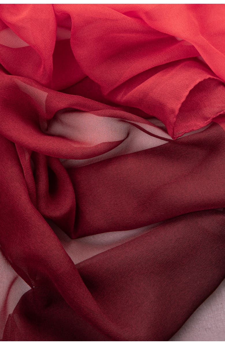 Elizabetta Sophia - Silk Scarf/Shawl for Women, Alternate, color, Burgundy