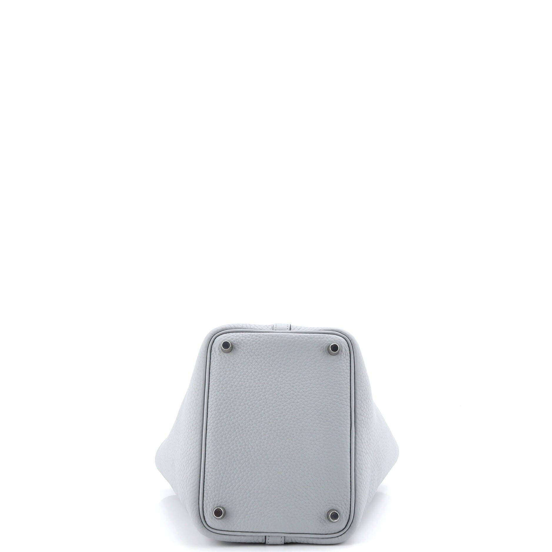 Pre-Owned Hermes Picotin Lock Bag Clemence PM, Alternate, color, Gris Pantin