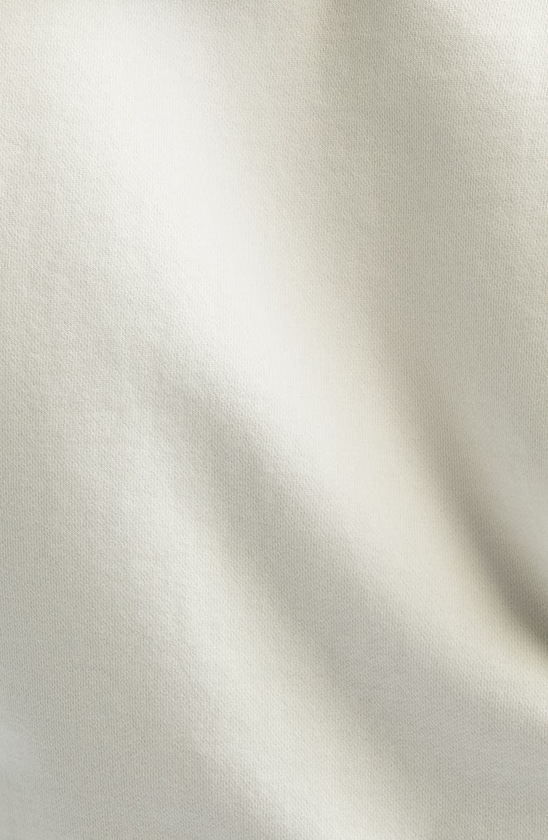 Tanner Fletcher Gender Inclusive Bennett Bow Pocket Cotton Zip-Up Hoodie, Alternate, color, Ivory