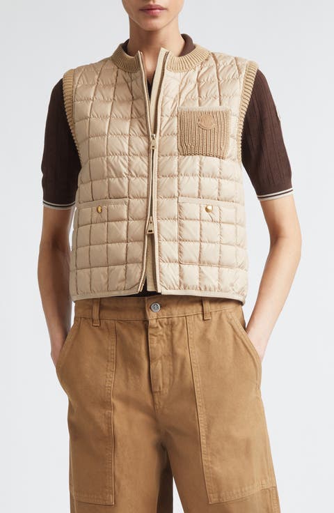 Knit & Quilted Down Vest