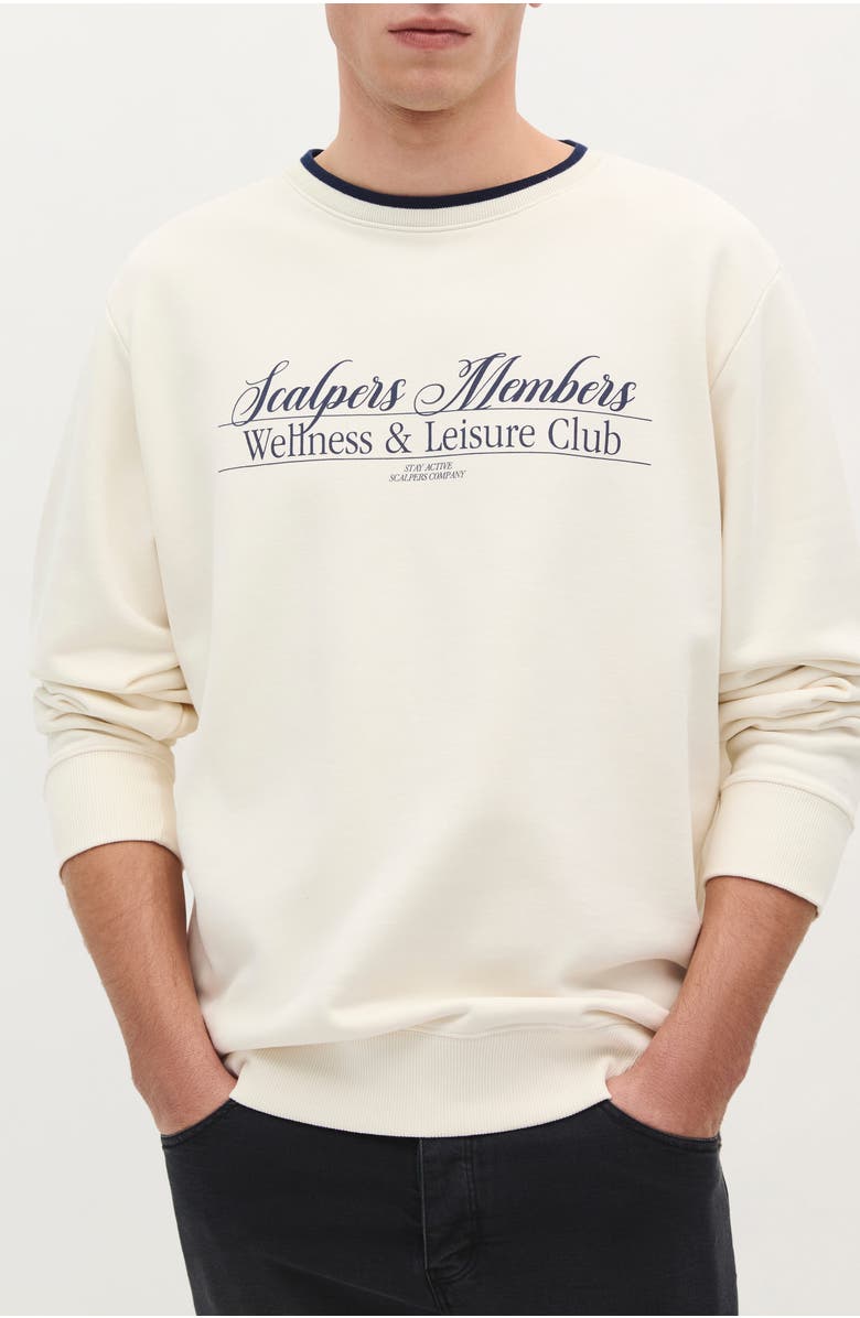 Scalpers Member Sweater, Main, color, Cream