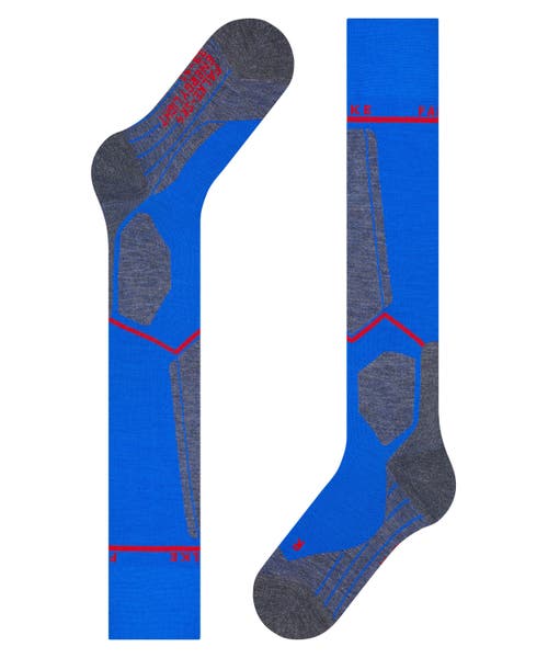 Falke Sk4 Advanced Compression Light Ski Socks In Blue