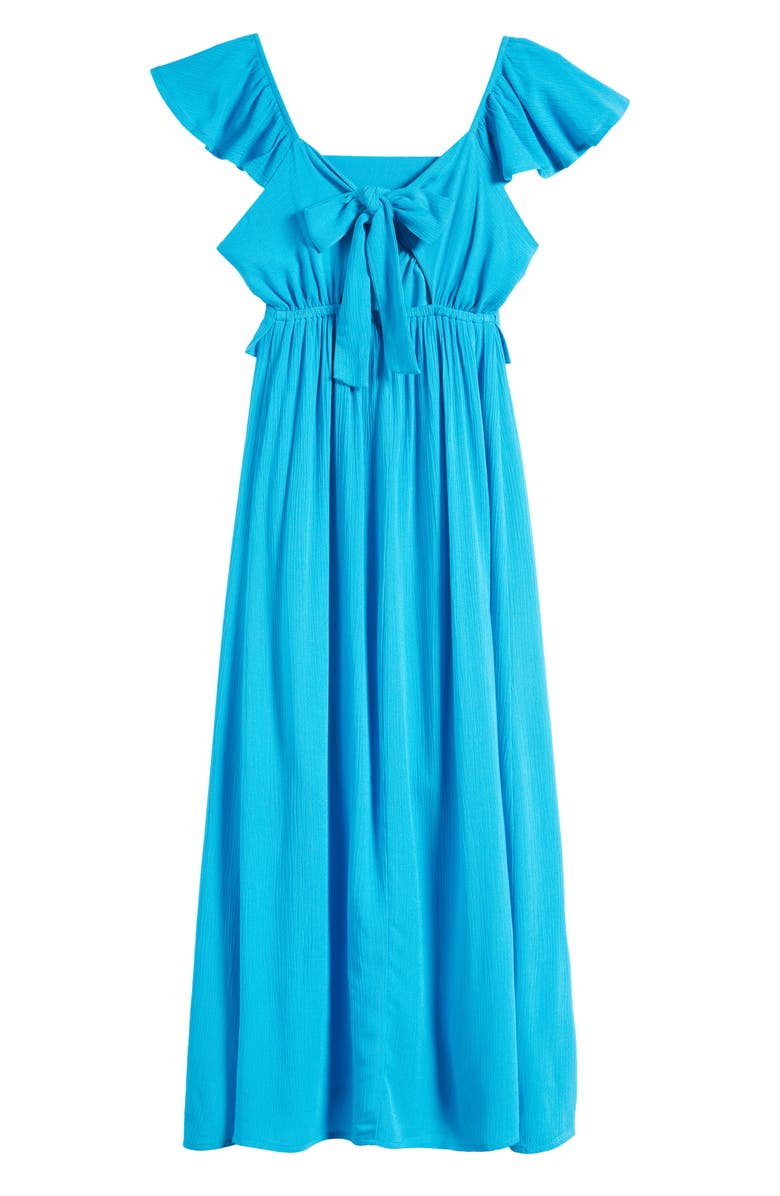 Walking on Sunshine Kids' Flutter Sleeve Maxi Dress, Alternate, color, 