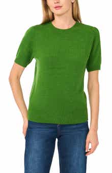 Crewneck Short Sleeve Sweater