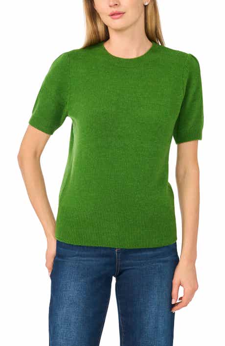 Crewneck Short Sleeve Sweater
