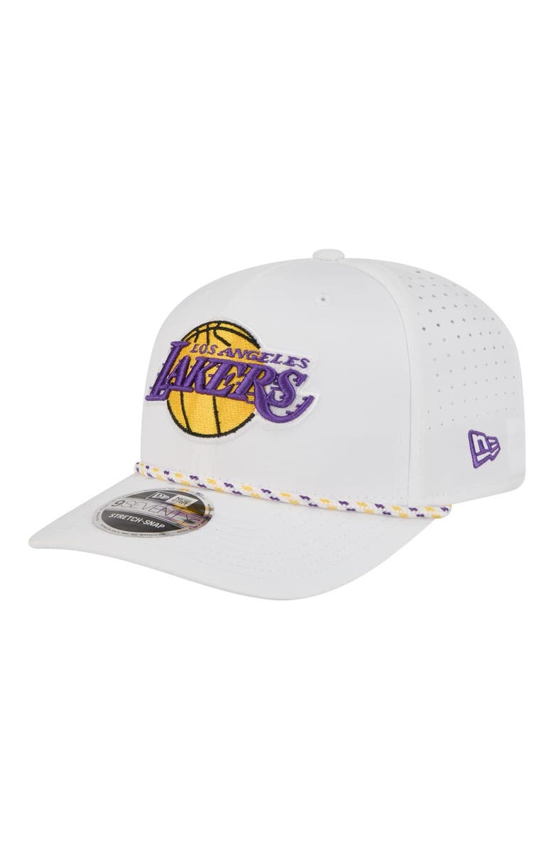 New Era Men's New Era White Los Angeles Lakers 2026 NBA All-Star Game Rope Vented 9SEVENTY Adjustable Hat, Main, color, White