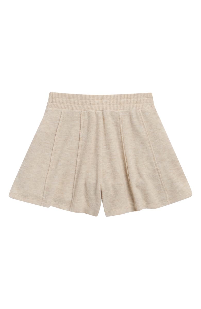TENLY Kids' Hacci Pleated Pull-On Pants, Alternate, color, Heather Oatmeal