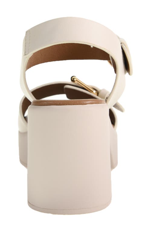 Chinese Laundry Drew Ankle Strap Platform Sandal In Cream