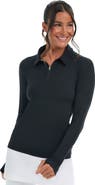 BloqUV Women's Quarter Zip Polo Shirt