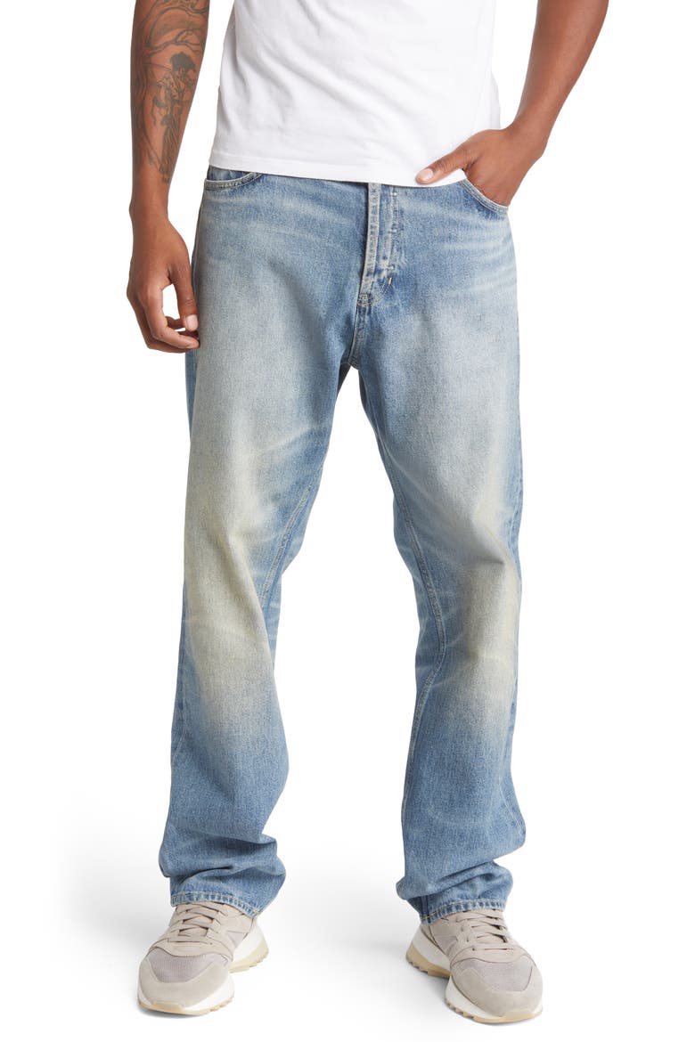 Rigid Straight Leg Jeans, Main, color, INDIGO