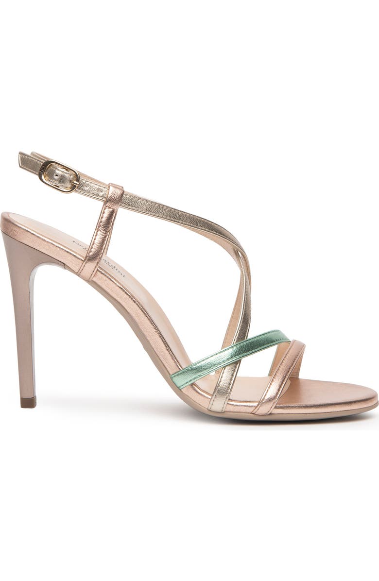 NeroGiardini Asymmetric Strappy Sandal, Alternate, color, Metallic Multi