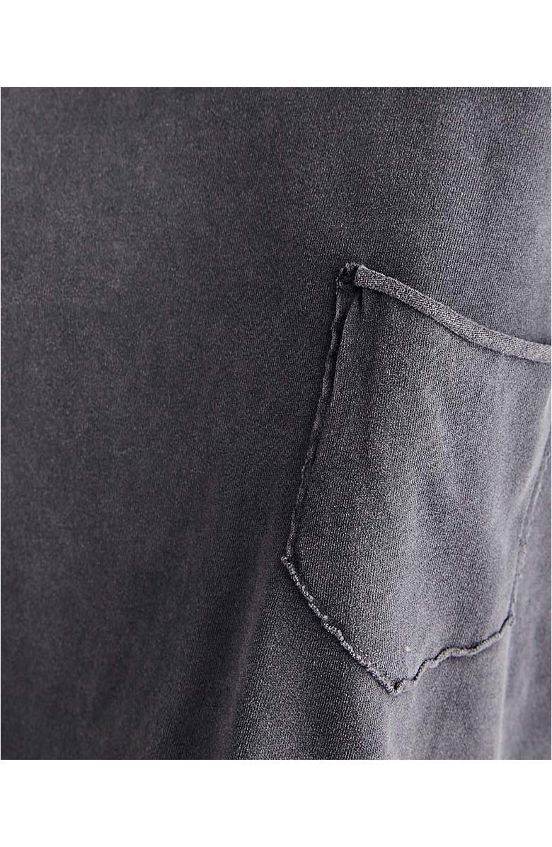 Free People Fade Into You Knit Top, Alternate, color, Washed Black