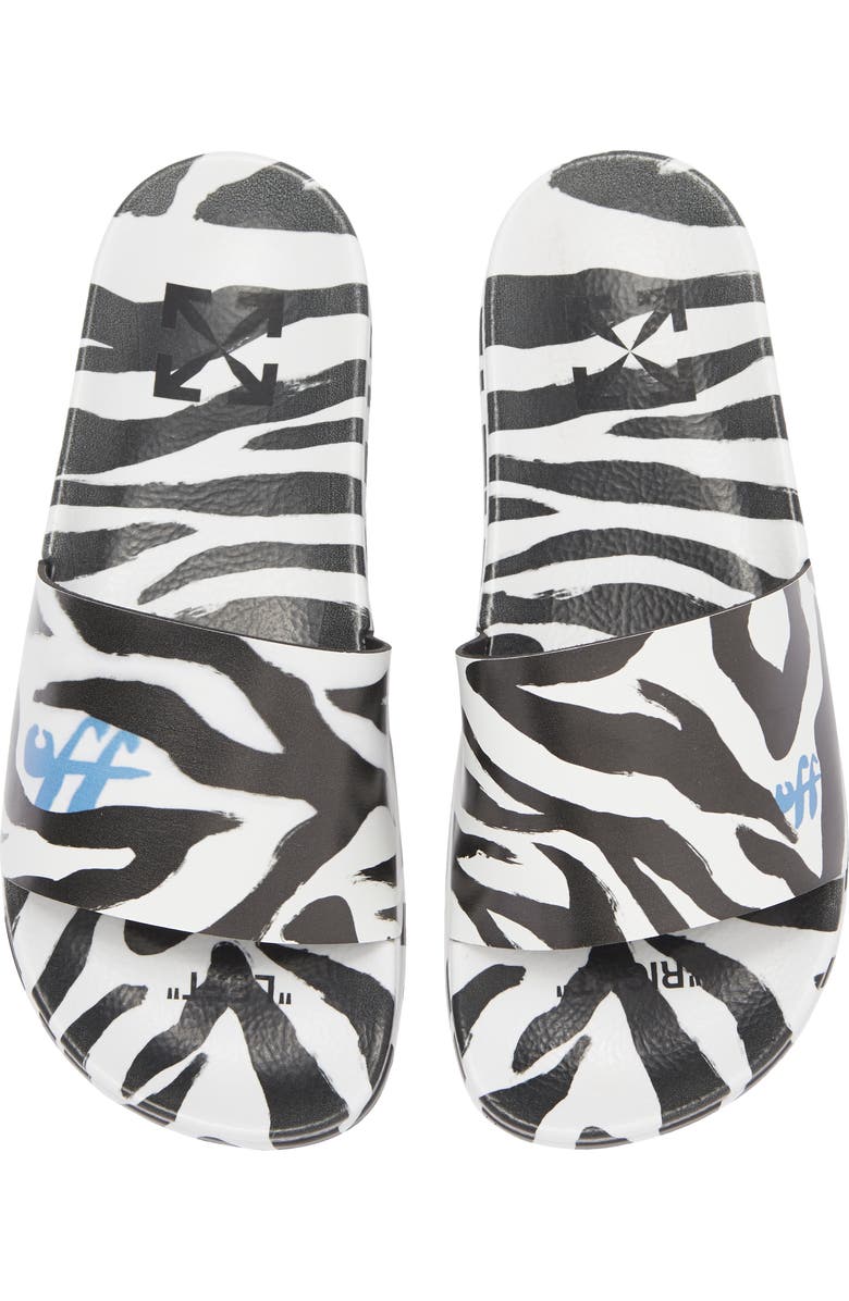 Off-White Pool Slide Sandal, Alternate, color,