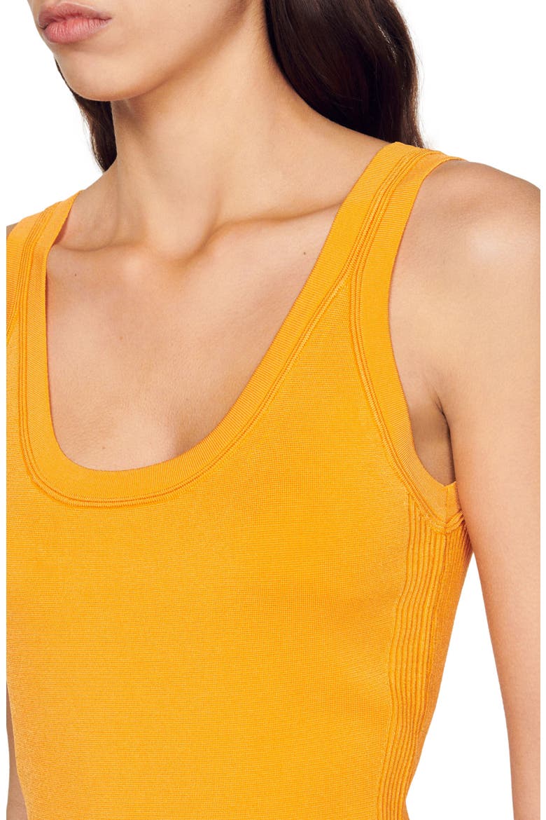 Malvina Fringe Tank Dress, Alternate, color, ORANGE