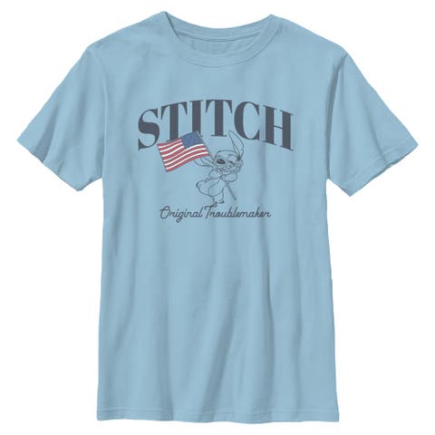 Boy's Lilo & Stitch Original American Troublemaker  Graphic T-Shirt