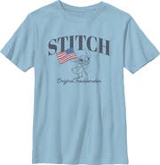 Lilo & Stitch Boy's Lilo & Stitch Original American Troublemaker Graphic T-Shirt