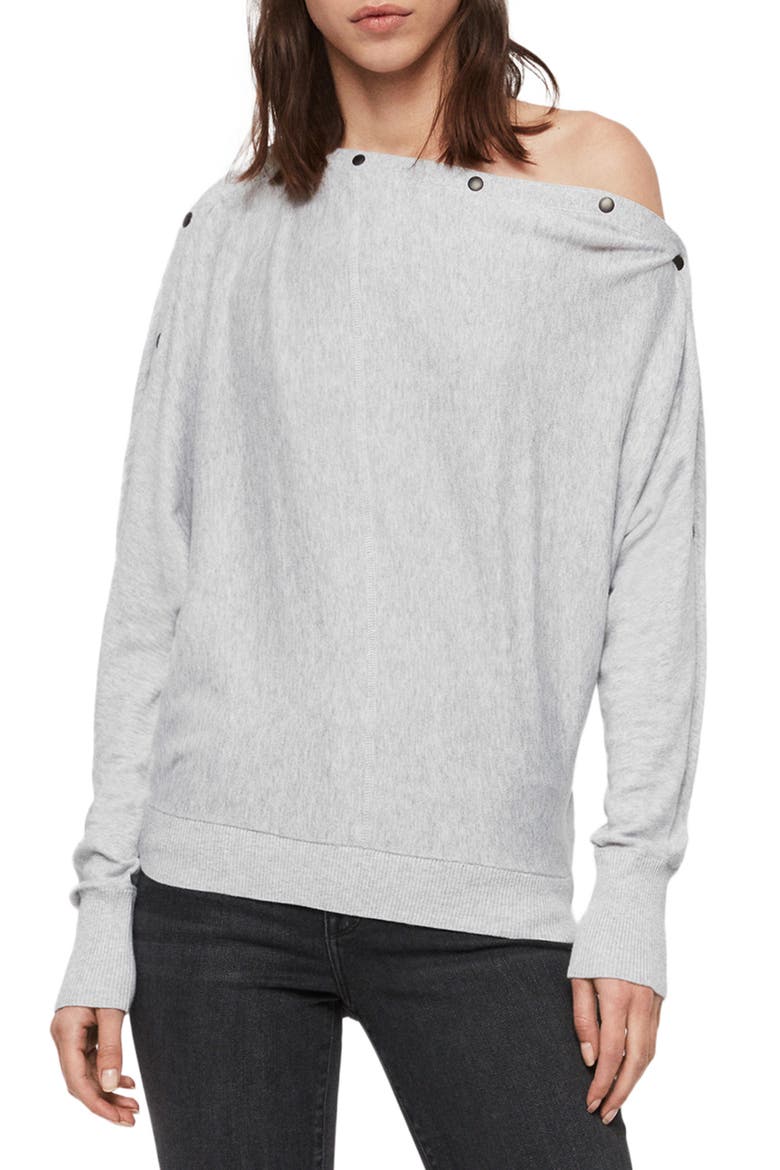 Elle Sweater, Main, color, GREY MARL