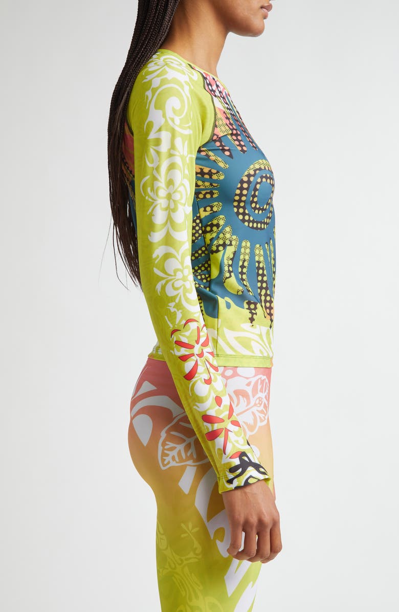 Paolina Russo Long Sleeve Mesh Top, Alternate, color, 