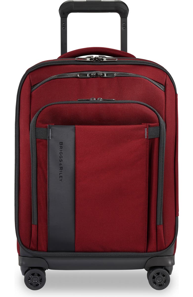 Briggs & Riley ZDX 21-Inch Expandable Spinner Suitcase, Main, color, Brick Red
