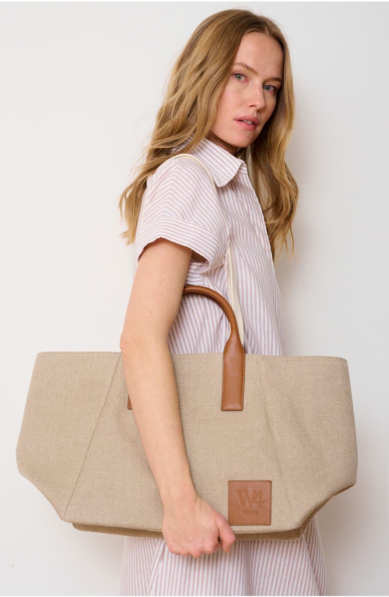 WE-AR4 The Riviera Tote, Alternate, color, Dark Sand