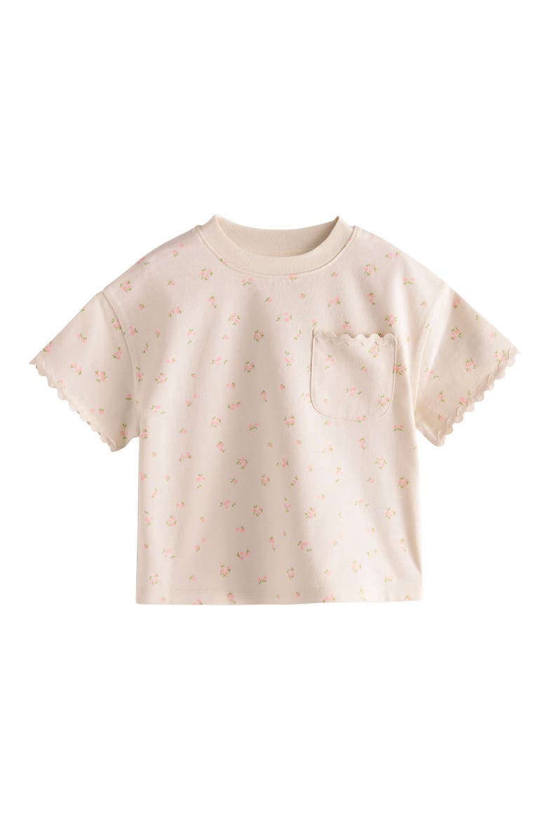Kids' Pack of 4 Assorted Cotton Pocket T-Shirts, Alternate, color, PINK