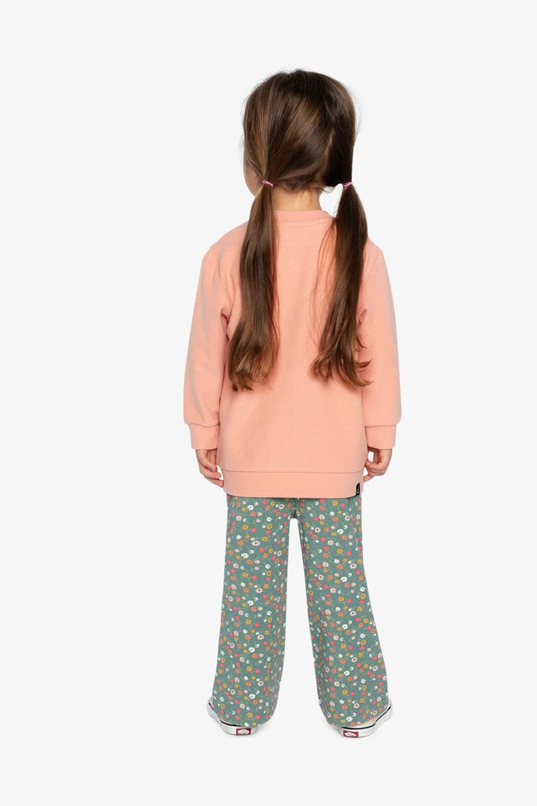 Tunic Floral Charming Ribbed Leggings Set, Alternate, color, Pale Pink and Green Floral