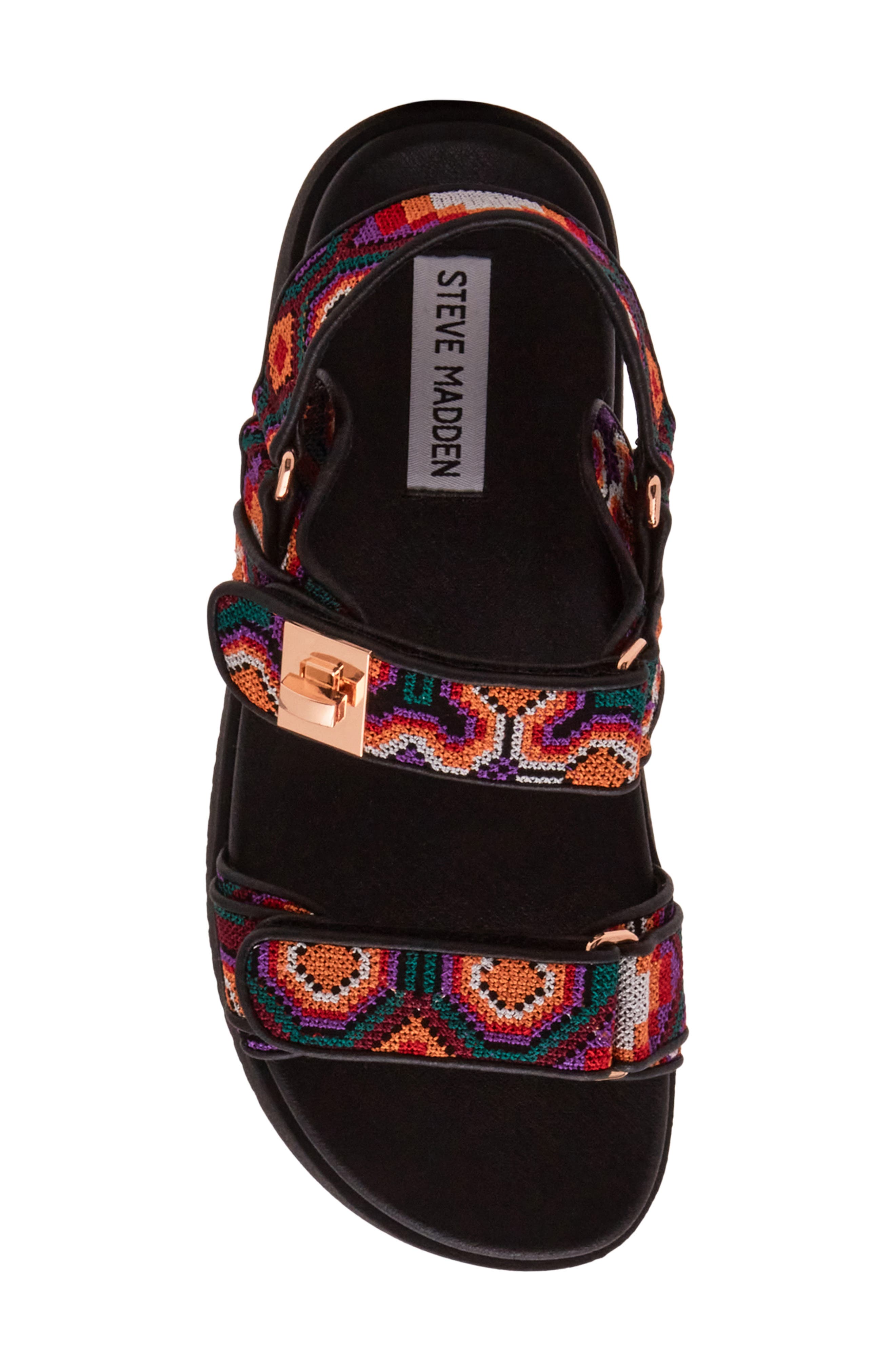 Mona Sandal, Alternate, color, BLACK MULTI