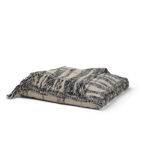 Pendle Plaid Pattern Cotton Throw Blanket