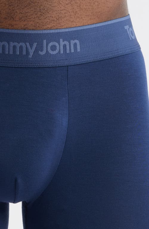 Tommy John 3-pack Second Skin 6-inch Stretch Modal Boxer Briefs In Blue