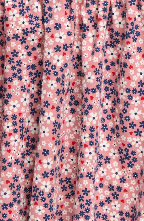 Tucker + Tate Empire Waist Dress & Bloomers Set In Pink Beauty Heart Ditsy