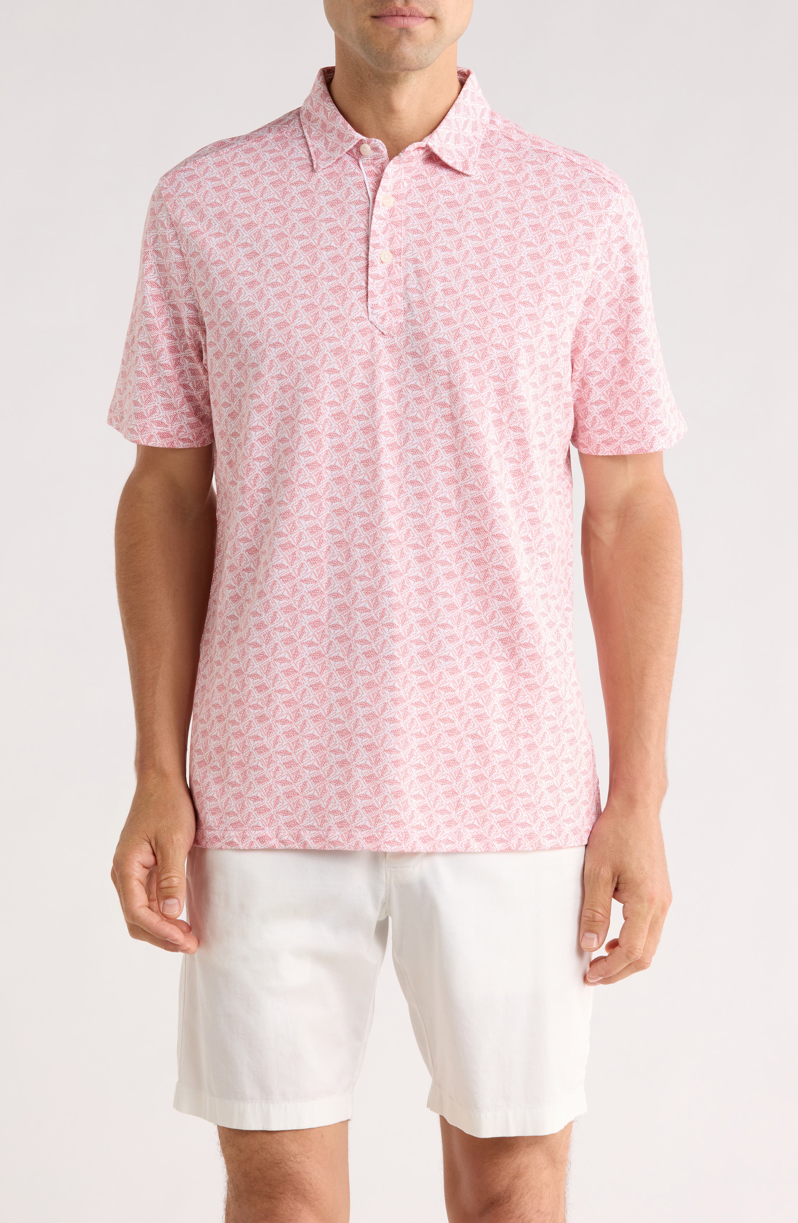 San Rio Twill Sea Flower Knit Polo