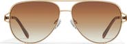 QUAY Key Twist 60mm Gradient Aviator Sunglasses
