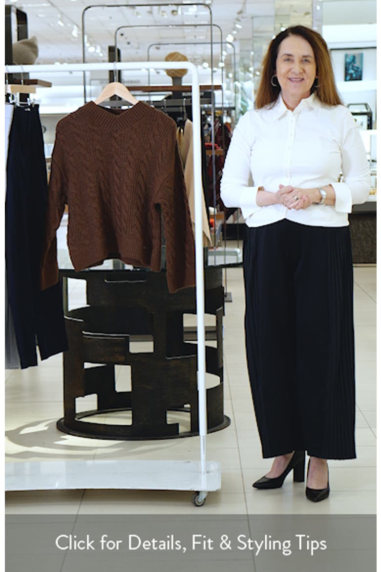 Cable V-Neck Sweater video