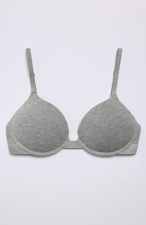 Pepper Supima Cotton Lift Up Bra In Gray