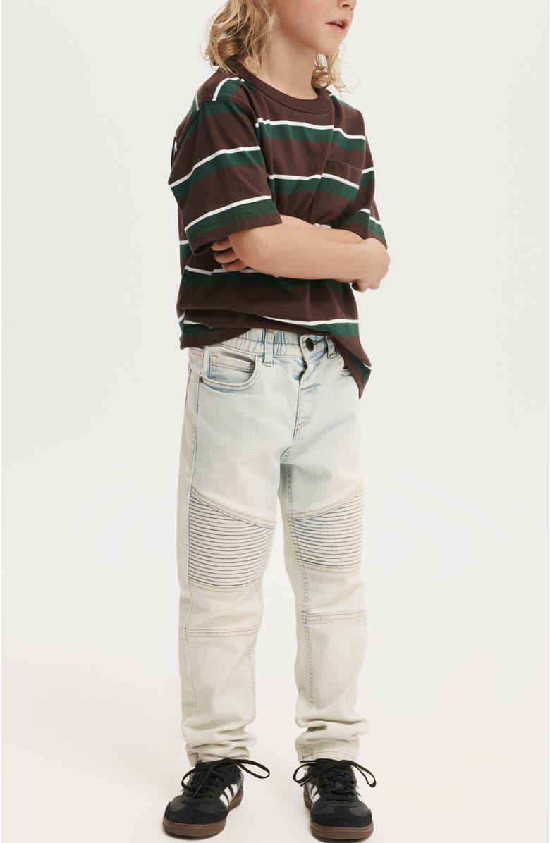 Cotton On Kids Kid's Skinny Fit Moto Jean, Alternate, color, 