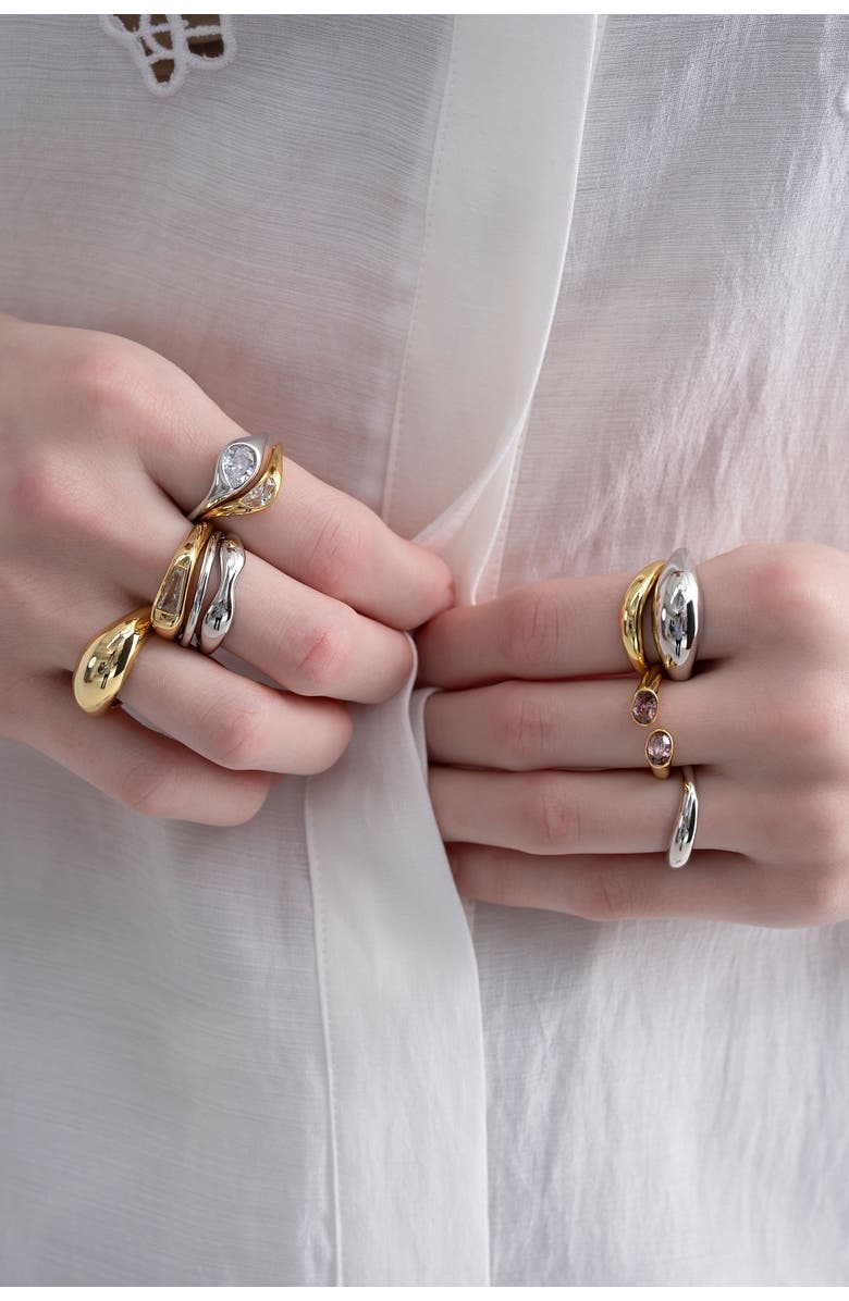 Zynnia Collective Open Duo Ring, Alternate, color, Gold