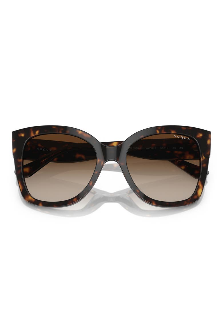VO5338S 54mm Square Sunglasses, Alternate, color, DARK HAVANA / BROWN GRADIENT
