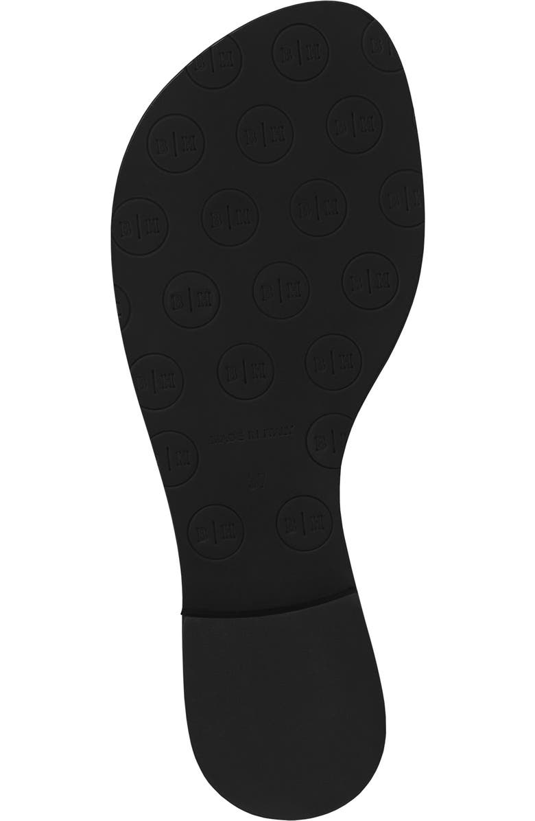 BELLA HA Italian Leather Handmade Flip Flop, Alternate, color, Blackened Pearl