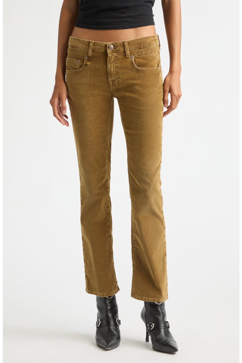 Boy Kick Stretch Corduroy Jeans, Main, color, GOLDEN BROWN STRETCH CORD