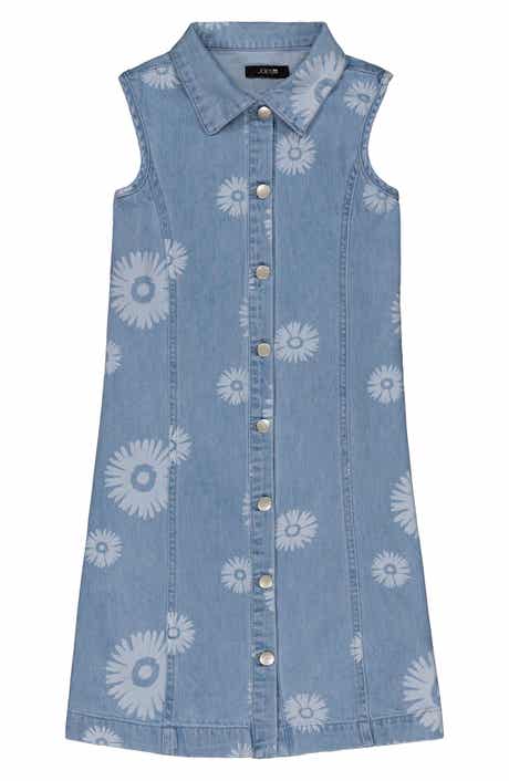 Joe's Jeans Kids' Hibiscus Print Denim Dress