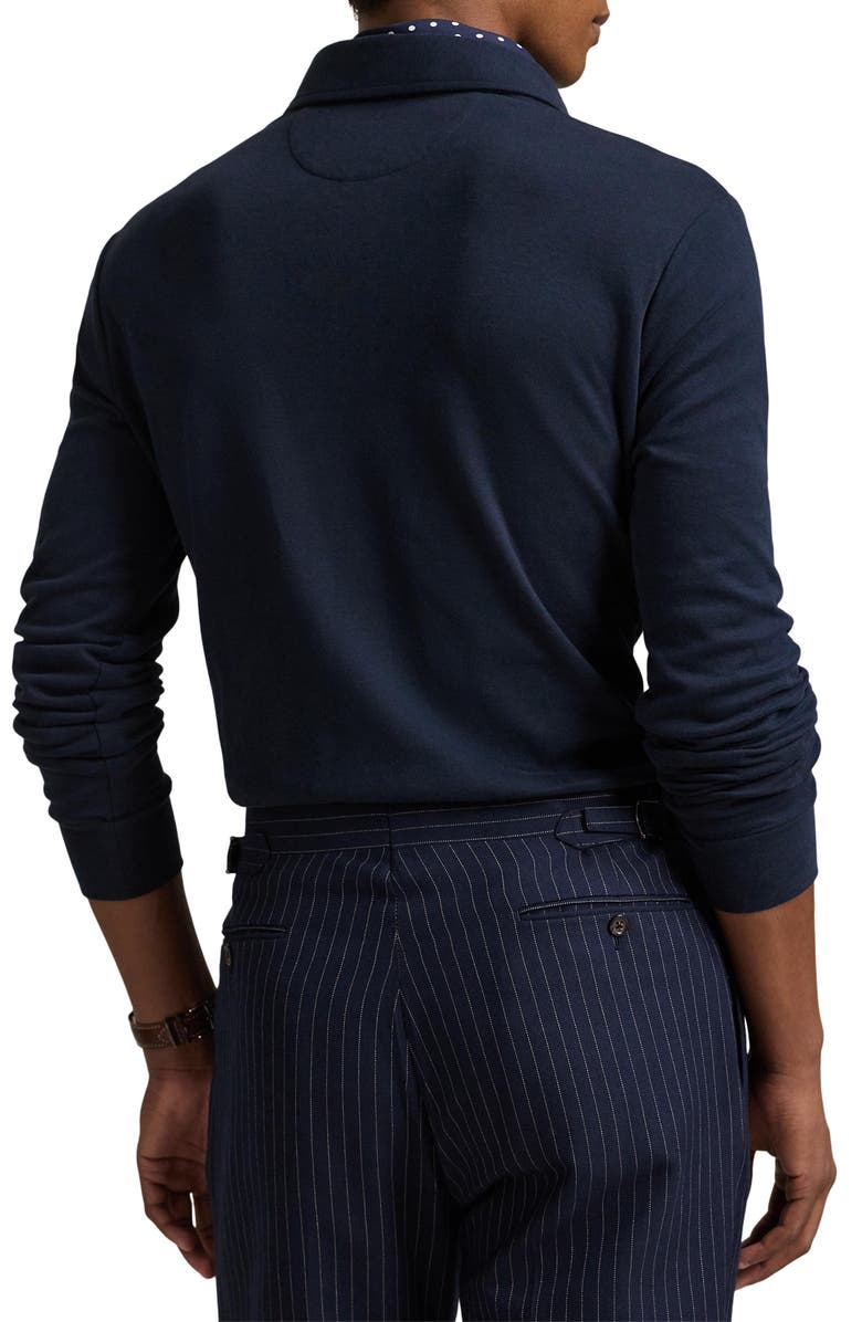 Polo Ralph Lauren Luxury Jersey Long Sleeve Polo, Alternate, color, 